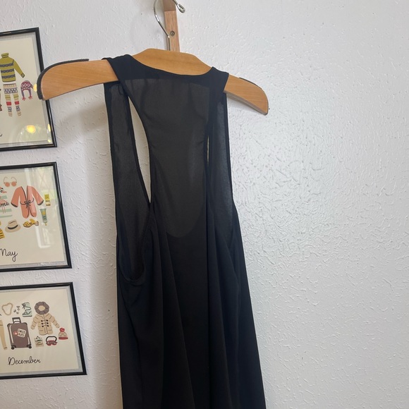 Black Racerback Tank - Size Large - Picture 4 of 6